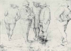 Peasants in Conversation by Pieter Bruegel the Elder